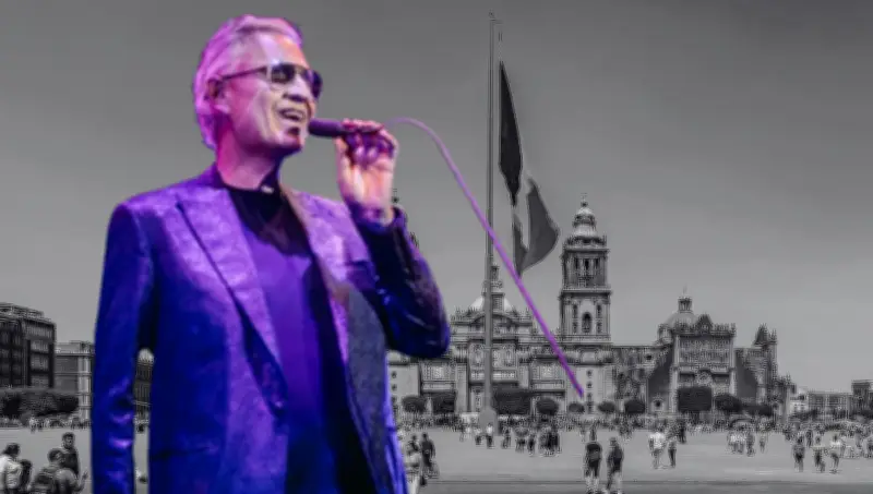 Andrea Bocelli ofrecerá concierto gratuito en el Zócalo de CDMX el 18 de abril