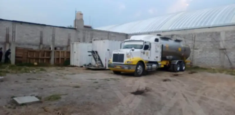 Aseguran predio en Tultepec usado para almacenar y vender huachicol