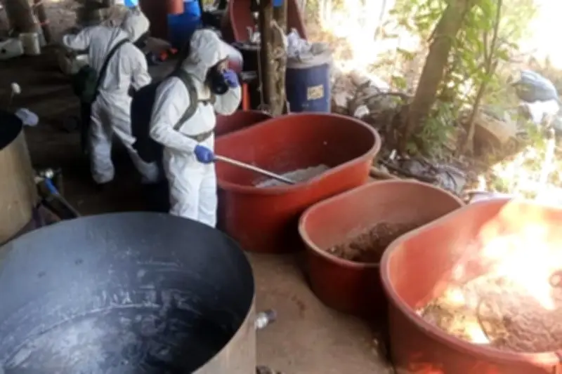 Autoridades decomisan 300 kilogramos de metanfetamina en la Costa Grande de Guerrero