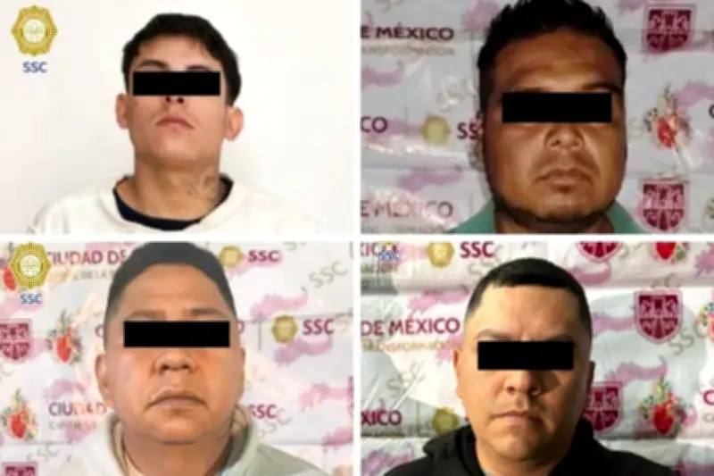 Autoridades detienen a cuatro individuos por presunta extorsión en operativo