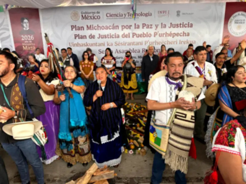 Autoridades P'urhépechas y Gobierno Avanzan en Plan de Justicia con Inversión de 4,319 MDP