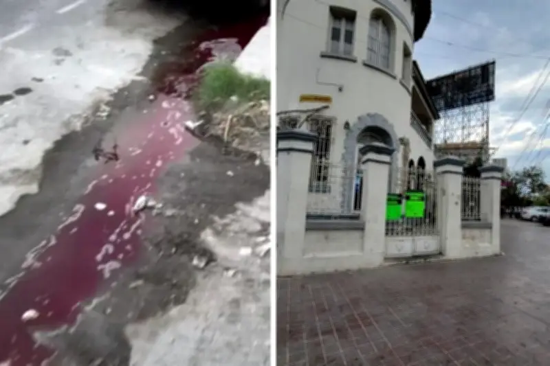 Autoridades suspenden funeraria en Monterrey por fuga de líquido rojo