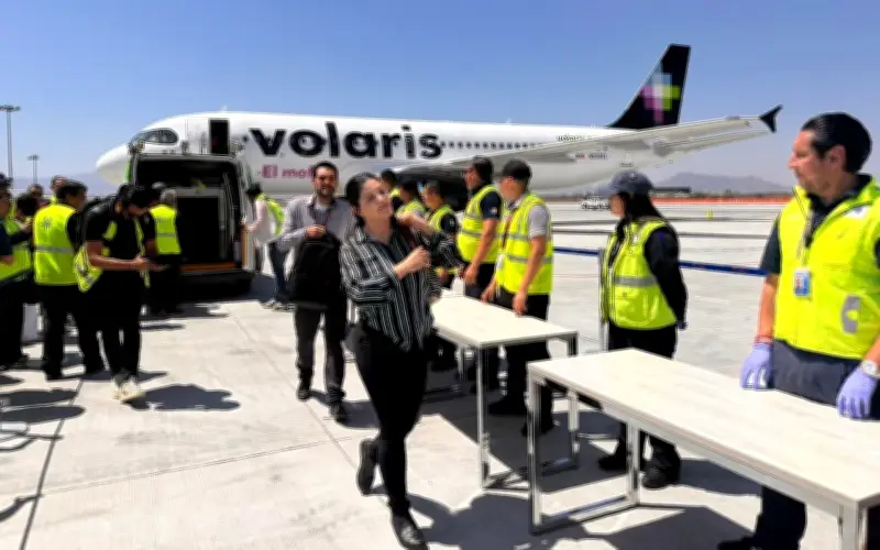 Autoridades verifican protocolos en Aeropuerto de Guadalajara para Mundial 2026