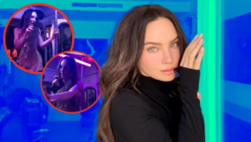 Belinda se vuelve viral al 'asaltar' un camión en broma durante su regreso a México