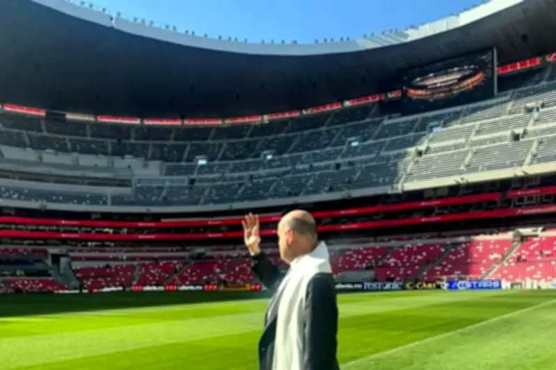 Bendicen el Nuevo Estadio Azteca antes del partido México vs Portugal