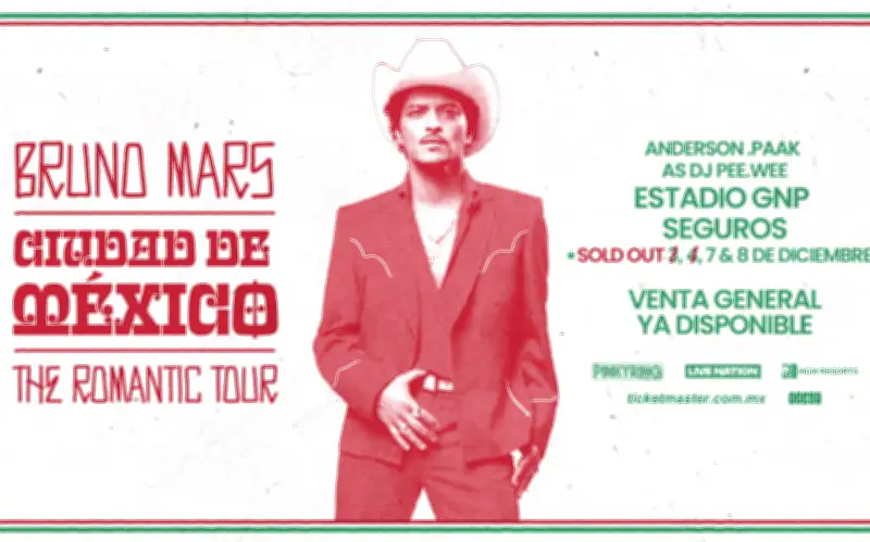 Bruno Mars en México 2026: Precios de boletos superan los 10 mil pesos y generan polémica