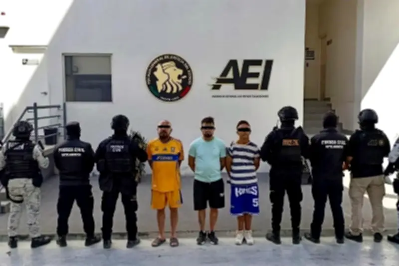 Caen tres sujetos en Sierra Ventana con armas y droga asegurada por autoridades