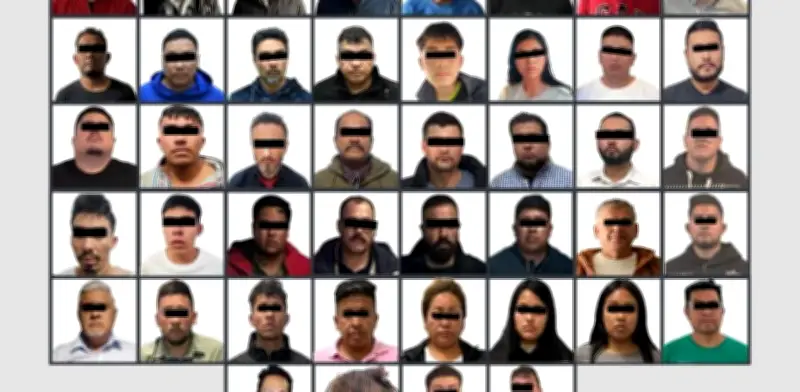 Capturan a 44 falsos policías de la FGJEM por extorsión y robo en el Estado de México