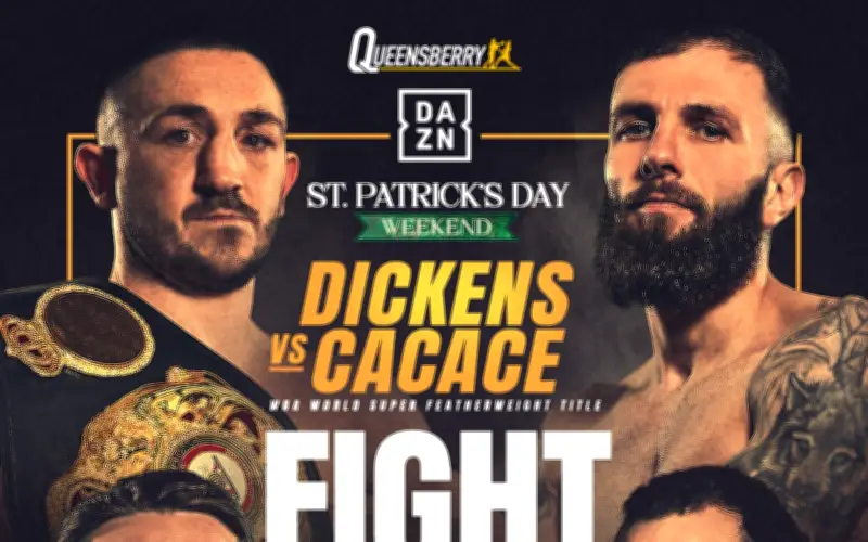 Cartelera de Box del 14 de Marzo 2026: Dickens vs Cacace y Collazo vs Haro en Enfrentamientos Estelares