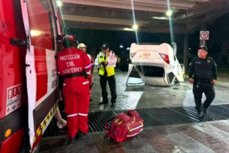 Choque y Vuelco en Carretera Deja Cinco Personas con Lesiones de Consideración