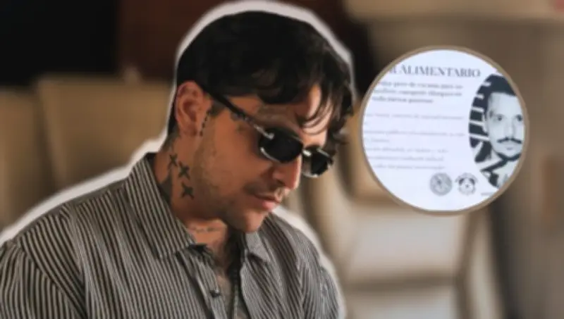 Christian Nodal aparece en tendederos de deudores alimenticios durante marcha del 8M