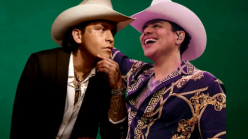 Christian Nodal enfrenta acusaciones de plagio por frase similar a Grupo Firme