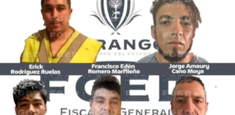 Cinco Sentenciados a Más de 11 Años por Ataque Armado a Policías en Durango