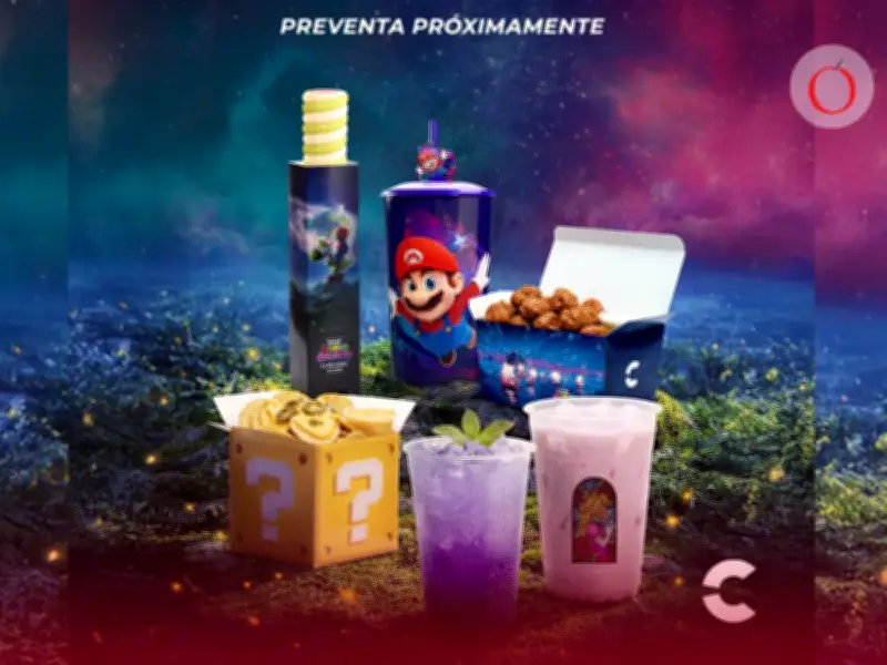 Cinepolis lanza combo temático de Super Mario Galaxy: fechas y contenido exclusivo