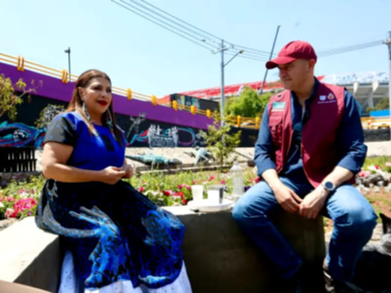 Clara Brugada inaugura el Jardín de Lluvia de Coapa, la mayor obra de infiltración de México