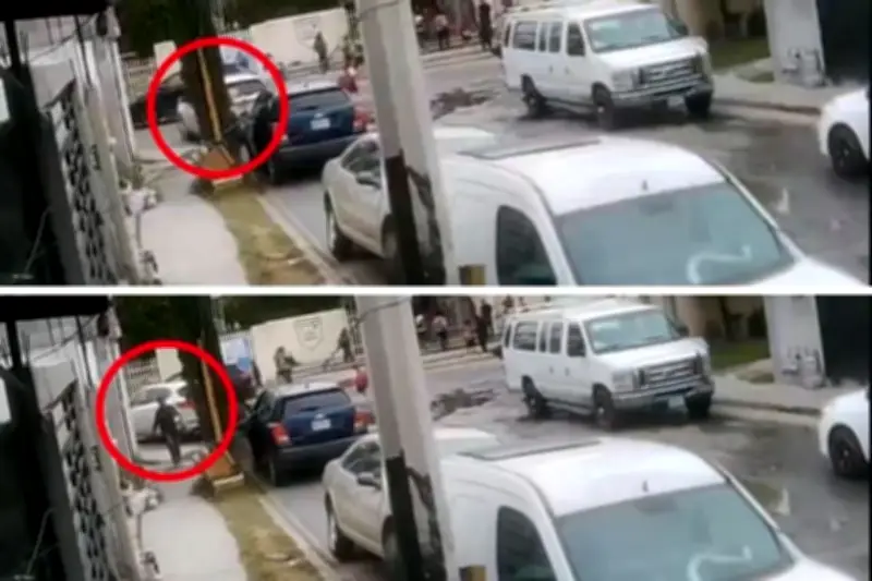 Cámara capta el terror durante ataque armado en Monterrey