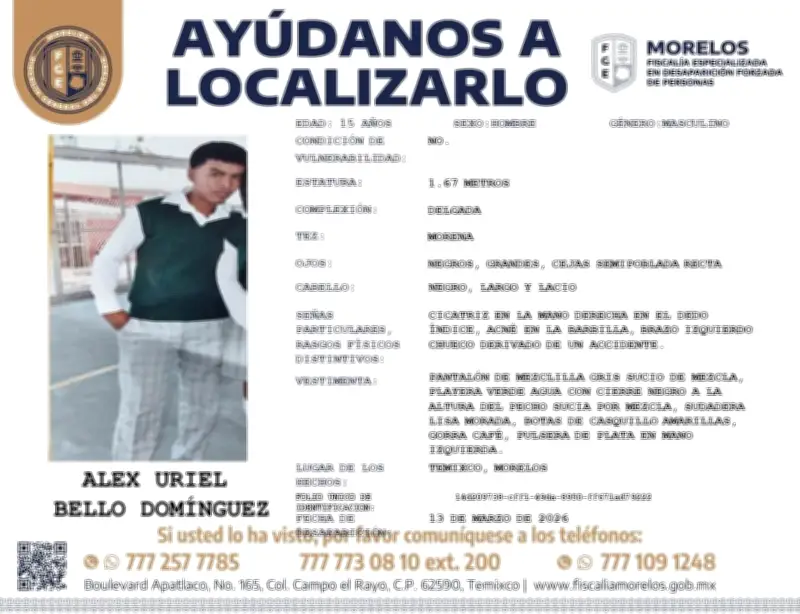 Comunidad indígena de Cuentepec busca a menor desaparecido ante inacción de Fiscalía de Morelos