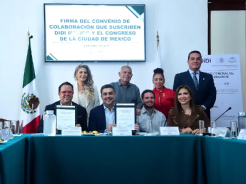 Congreso CDMX y DiDi firman convenio para impulsar desarrollo económico y tecnológico