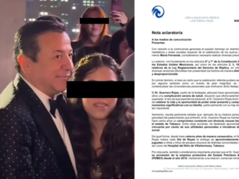 Contratista de Pemex defiende lujosa fiesta de XV años de su hija en Tabasco