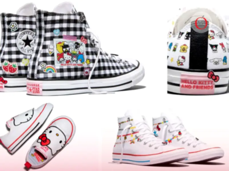 Converse y Hello Kitty lanzan colección kawaii: fechas, precios y diseños exclusivos