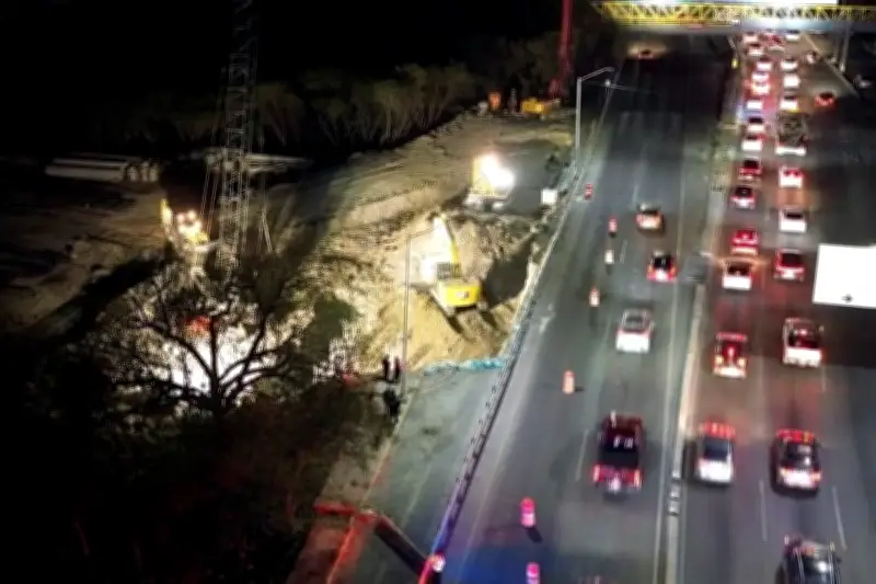 Derrumbe en Vialidad Morones en Monterrey Complica Tráfico y Movilidad Urbana