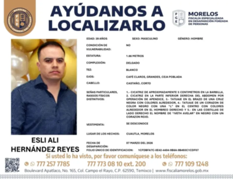 Desaparece abogado penalista en Cuautla, Morelos tras denunciar irregularidades en Fiscalía