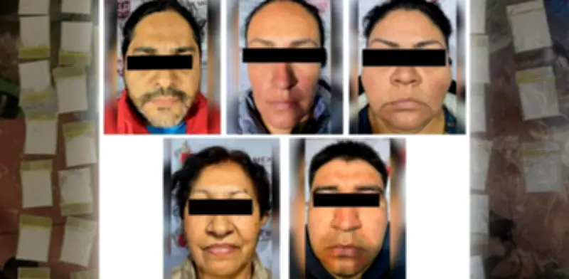 Desmantelan célula de narcomenudeo en el oriente de la Ciudad de México con cinco detenidos
