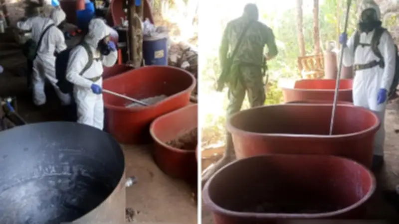 Desmantelan narcolaboratorio en Guerrero y aseguran 300 kilos de metanfetamina