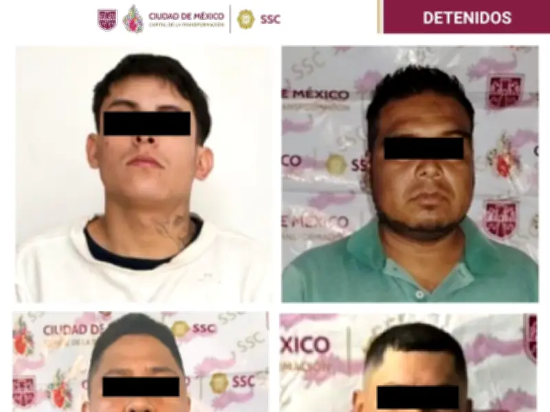 Desmantelan red de extorsión en CDMX: cuatro detenidos por amenazas a transportistas y ciudadanos
