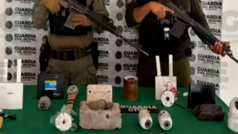 Desmantelan red de videovigilancia ilegal del crimen organizado en San Luis Potosí