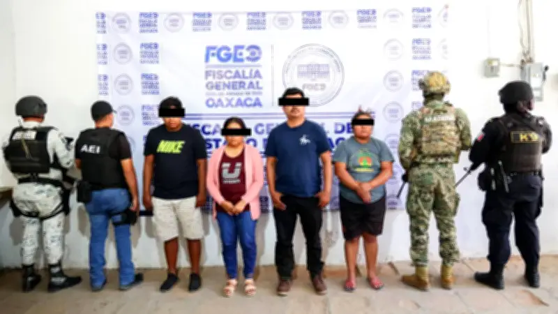 Detienen a alcalde, síndica y policías de Ipalapa, Oaxaca, por homicidio de expresidente