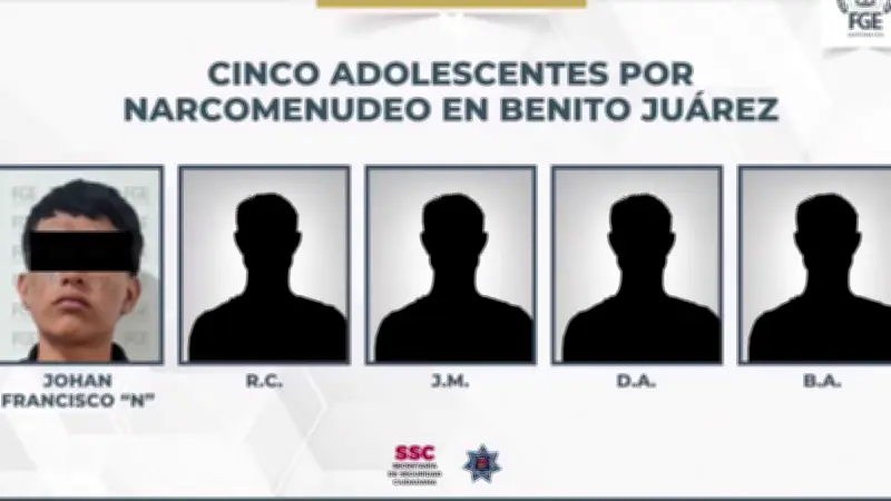 Detienen a banda de menores por venta de drogas en secundaria de Cancún