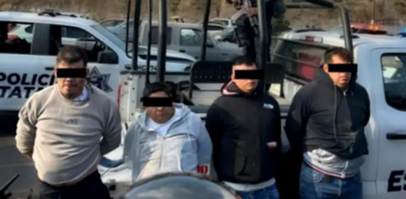 Detienen a banda de roba coches en Pachuca, Hidalgo; aseguran arma y drogas