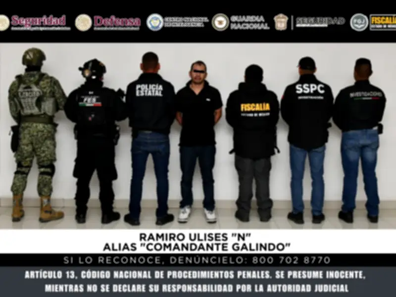 Detienen a 'Comandante Galindo', líder del CJNG en Edomex por secuestro y narcotráfico