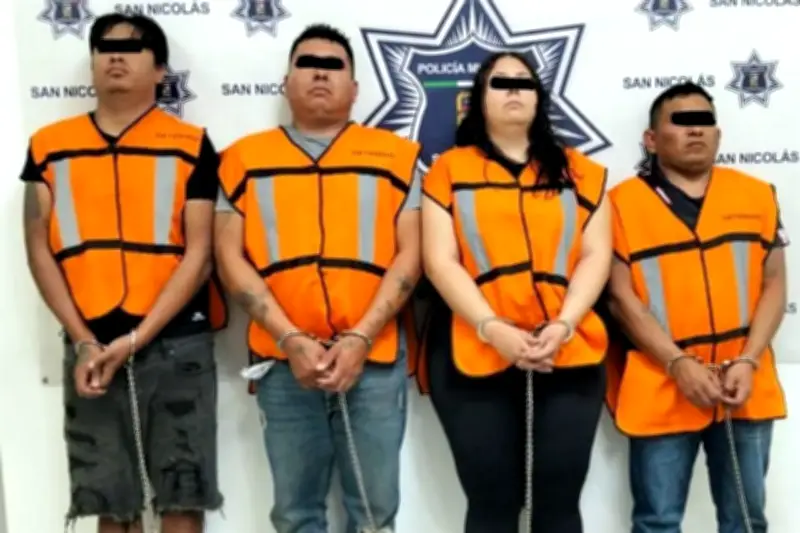 Detienen a cuatro presuntos narcomenudistas en operativo en San Nicolás de los Garza