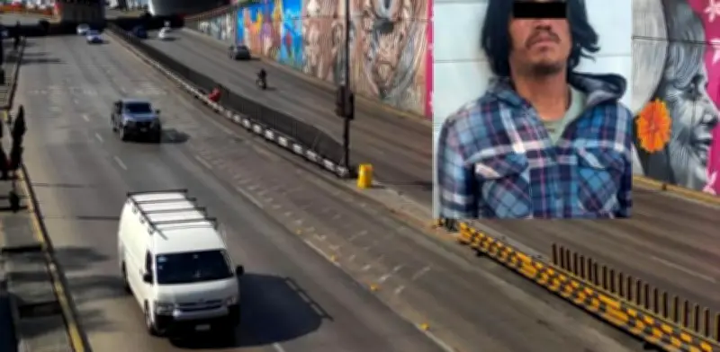 Detienen a tercer sospechoso por lanzar piedras a vehículos en Circuito Interior de CDMX