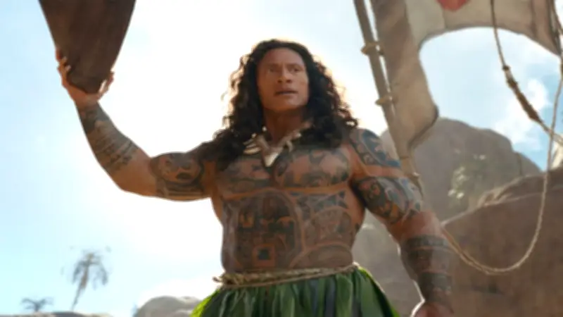 Dwayne 'La Roca' Johnson como Maui en 'Moana' provoca críticas en redes sociales