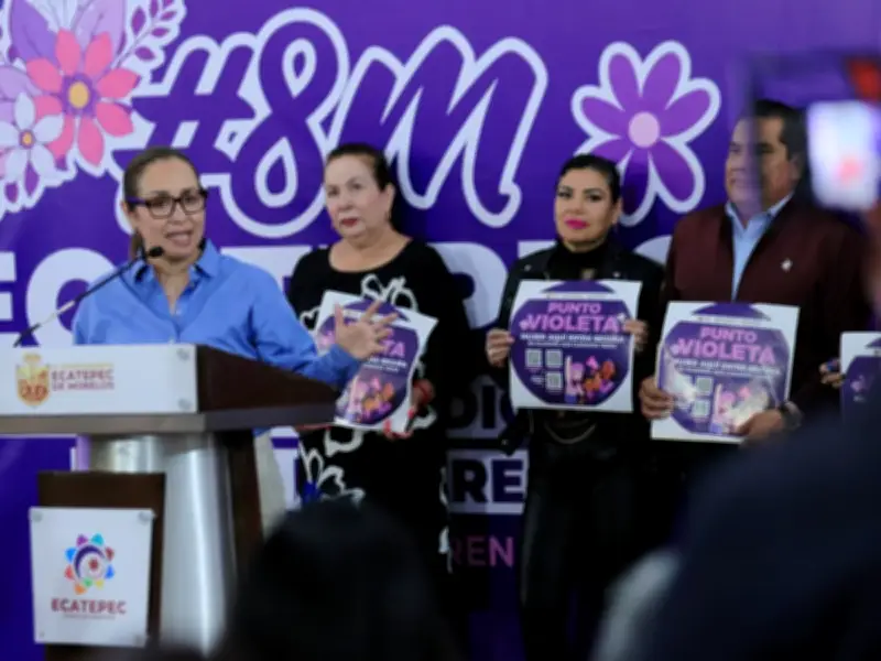 Ecatepec reduce feminicidios 29% con estrategia violeta y transporte seguro