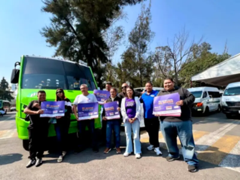 Edomex relanza campaña 'Nos Movemos Seguras' contra violencia hacia mujeres en transporte