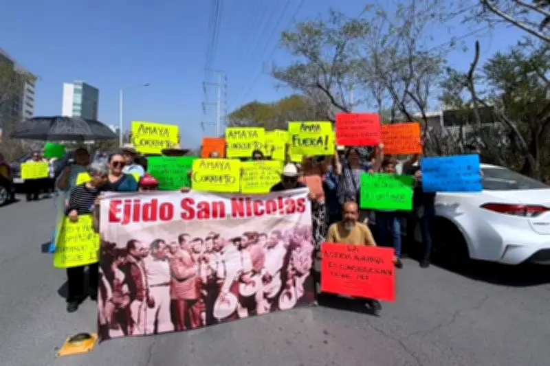 Ejido San Nicolás exige escrituración de tierras ante autoridades federales