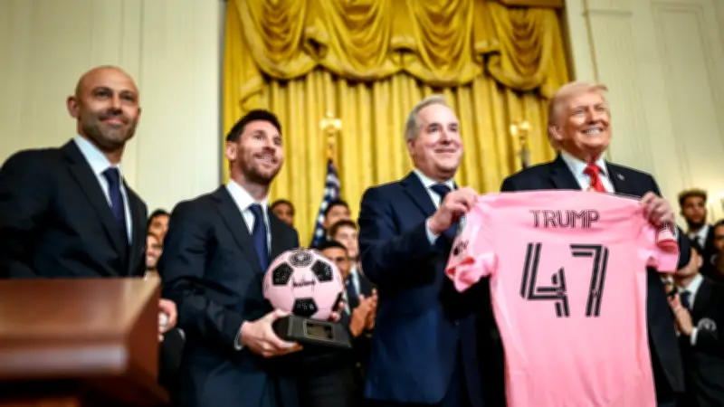 El curioso número 47: Inter Miami regala camiseta a Trump en visita a la Casa Blanca