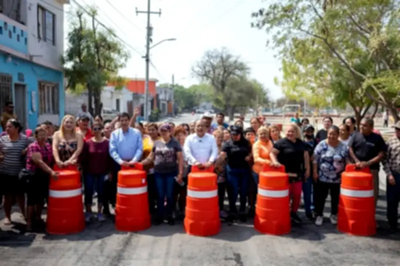 Escobedo rehabilita calles en la colonia Nueva Esperanza para mejorar la movilidad