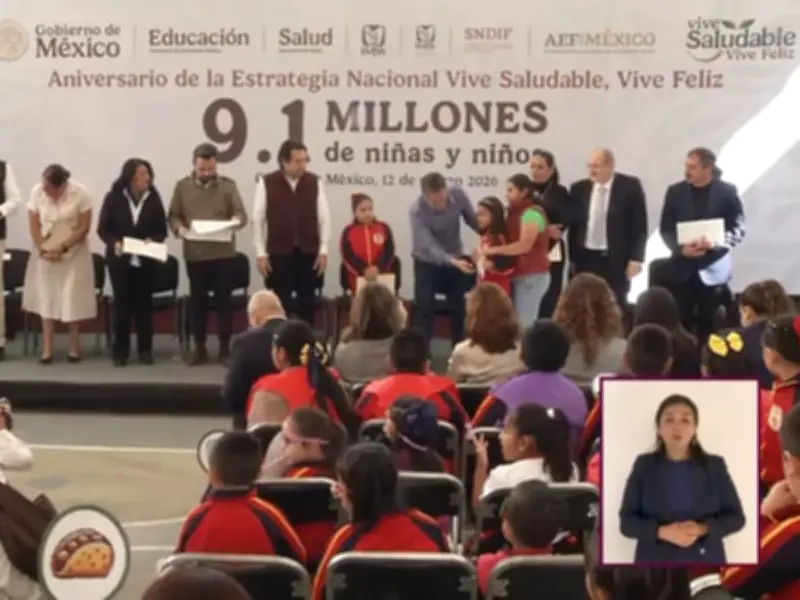 Estrategia Nacional 'Vive Saludable' revisa a 9.1 millones de estudiantes en su primer año