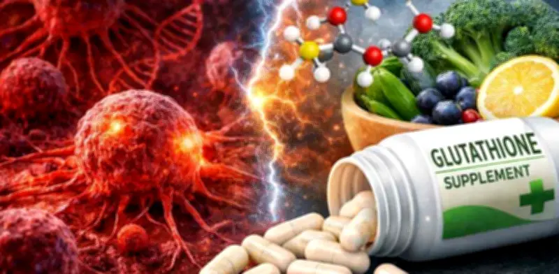 Estudio alerta: suplemento de glutatión podría alimentar tumores cancerosos