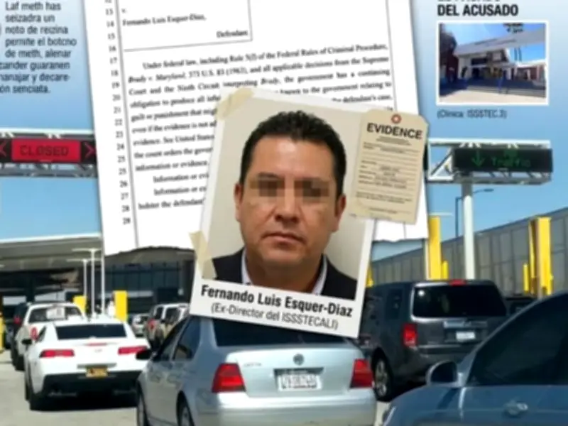 Exdirector de ISSSTECALI detenido en EU con casi 70 kilos de metanfetamina