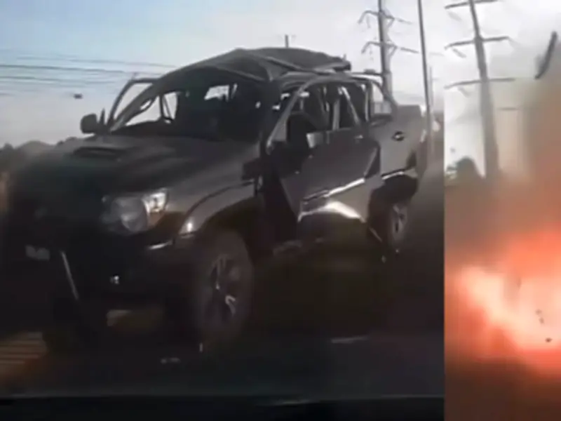 Explosión de camioneta cerca del AIFA deja dos muertos, una víctima sería operador del Cártel de Sinaloa
