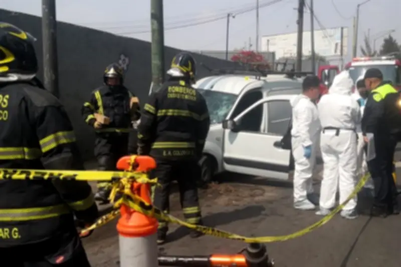 Fallece conductor tras violento choque en vialidad de Iztapalapa