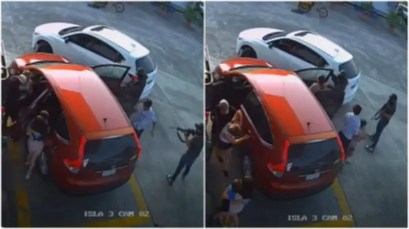 Familia es despojada de su camioneta por sujetos armados en gasolinera de Tihuatlán, Veracruz