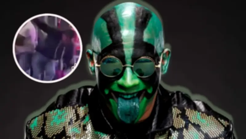 Fanático de Mr. Iguana sufre aparatosa caída en evento de lucha libre en Veracruz