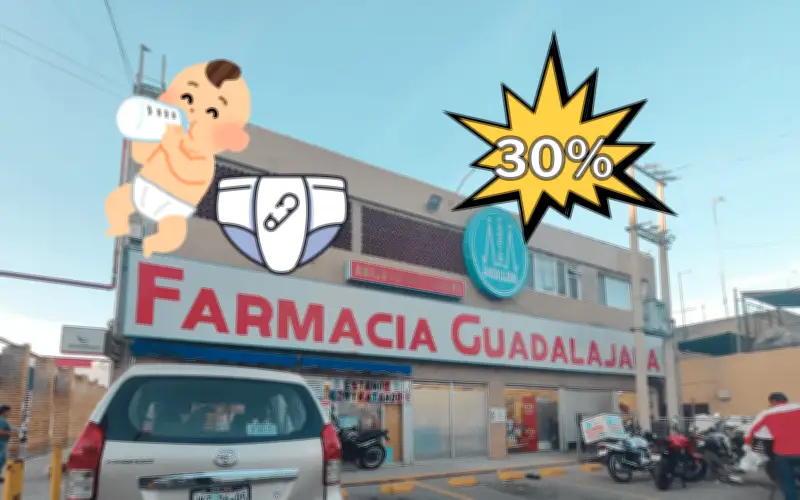 Farmacia Guadalajara ofrece 30% de descuento en productos para bebé y pañales baratos